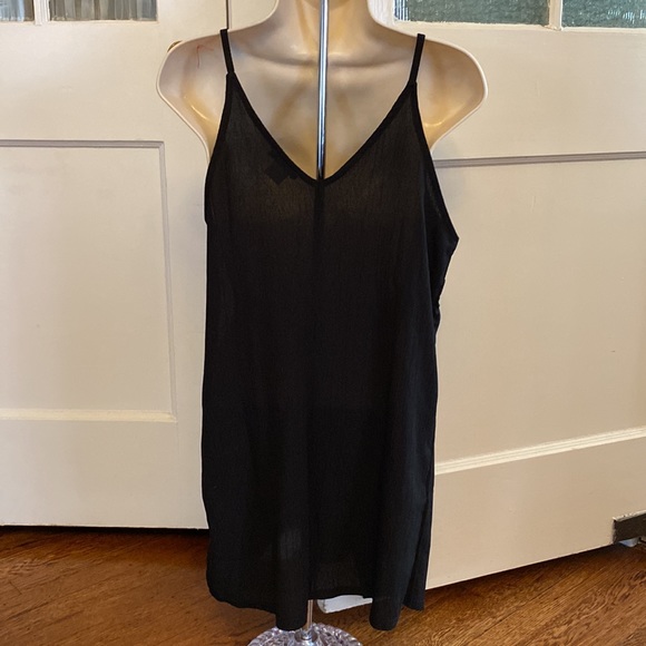 Venus Small Black/Cream/Bronze Spaghetti Strap Wrap Detail Dress - Picture 2 of 9